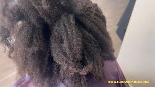 Transforming Severely Split Ends on 4C Hair  Ultimate Low Porosity Care Routine [upl. by Enella413]