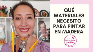 QUÉ MATERIALES NECESITO PARA PINTAR EN MADERAMDFTRUPÁNFIBROFACIL pintura principiantes diy [upl. by Roumell]