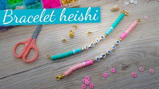 Diy Summer bracelet heishi  bracelet damitié  tuto facile [upl. by Eciryt]