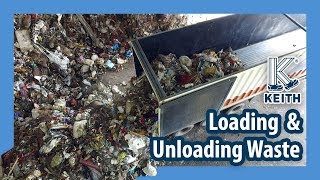 Loading amp Unloading Trailer with Waste  KEITH Manufacturing Co [upl. by Aronel]