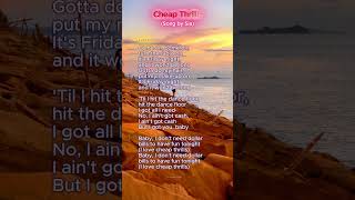 Cheap Thrills Lyrics Song by Sia [upl. by Nigel456]