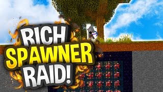 FIRST RICH SPAWNER RAID  Minecraft FACTIONS 578 [upl. by Lebanna438]