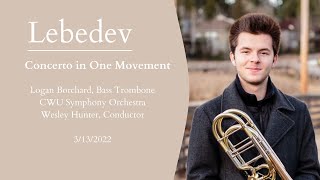 Lebedev Concerto in One Movement  Logan Borchard  CWU Symphony Orchestra [upl. by Einahpetse]