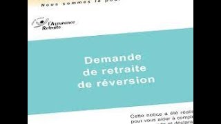 Dossier de Pension de Réversion [upl. by Lyris]