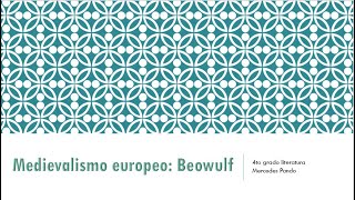 4to grado de primaria  Literatura  Medievalismo europeo Beowulf [upl. by Neirbo]