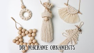 DIY Macrame Christmas Ornaments [upl. by Aikemit]