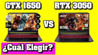 ACER NITRO 5 GTX 1650 VS ACER NITRO 5 RTX 3050  PRUEBA EN JUEGOS  ¿Cuál Elegir✅ [upl. by Znarf]