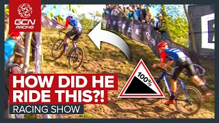 The GREATEST Display Of Cycling Skill We’ve Ever Seen  GCN Racing News Show [upl. by Llezniuq]