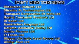 11 Companies Announced Dividend Split Bonus Buyback and Board Meeting nse bse sensex nifty [upl. by Eyllib521]