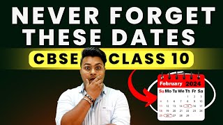 IMPORTANT DATES of CBSE Class 10 Board Exam 2024 Registration Exam ReChecking CompartmentResult [upl. by Derf]