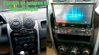 Instalacion de estereo con pantalla en Renault Logan [upl. by Aniras]