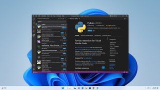 How to Setup Python in Visual Studio Code on Windows 11 [upl. by Enyrhtac356]