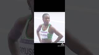 nigerian Tobi Amusan narrowly missed out on the 100m hurdles final paris2024 [upl. by Acinelav]