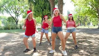 Perreo Navideño remix navidad  Coreo zumba Navidad 🎄 Euge Carro y familia ❤️ [upl. by Yrrot]