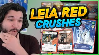 INSANE Leia Red Aggro BEATS Top Meta Deck Tech  Star Wars Unlimited [upl. by Vedi82]