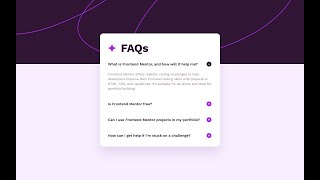 frontend mentor 4  FAQ accordion [upl. by Steinberg79]