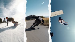 Dream Weekend  Longboarding Snowboarding Skydiving [upl. by Ahsel]