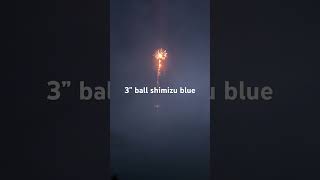 3” shimizu blue ball shell 51 mill dust coated rice hull burst [upl. by Nev]