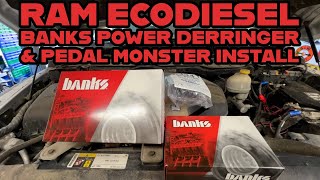 Ram EcoDiesel Banks Power Derringer With iDash And Pedal Monster Install [upl. by Burdelle]