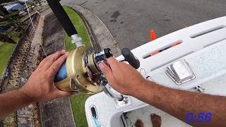 Shimano Tiagra Drag Adjustment  Fishing in Hawaii  Penn Reel  Perfect Drag Pressure [upl. by Ardnama628]