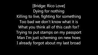 Action Bronson amp Joey Badass  What About The Rest Of Us Ft Rico Love LYRICS ON SCREEN [upl. by Enyrat945]