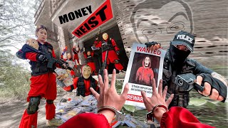 PARKOUR VS MONEY HEISTMoney Heist breaks into police base to rescue bad guy amp Steal Gold  Epic POV [upl. by Noneek]