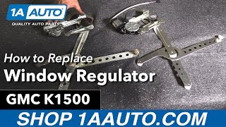 How to Replace Window Regulator 8899 GMC K1500 [upl. by Jann854]