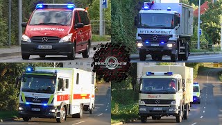 🚨 ELW FF GeraLiebschwitz  RTW ASB Gera  WLF mit ABMANV RZV Ostthüringen  SEG JUH Schmölln [upl. by Icak]