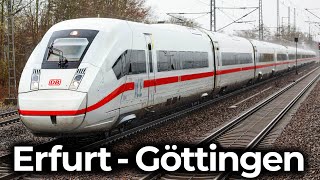 ICE 4 im Schneegestöber durchs Werratal  4K Führerstandsmitfahrt Erfurt  Göttingen  Baureihe 412 [upl. by Stoffel]