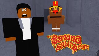 Drooper chases Paige down the hallway The banana splits movie clip in roblox WJudeTheDude [upl. by Wenoa102]