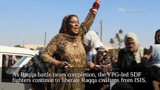 Greater joy of a woman rescued from ISIS in Raqqa [upl. by Giorgi]