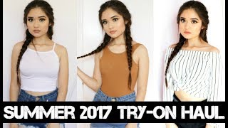 HUGE SUMMER TRYON HAUL  boohoo  Stella Hudgens Collection [upl. by Eilyac409]