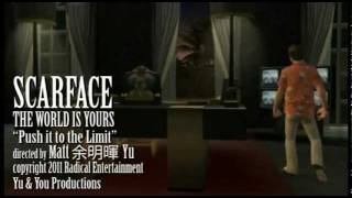 SCARFACE  THE WORLD IS YOURS video game  quotPush it to the limitquot fan made Music Video [upl. by Kinney953]