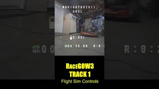 Racegow3 Track 1 with Flight Sim Controls [upl. by Werner110]