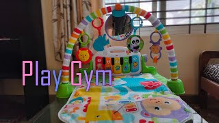 Kick amp Play Gym I Fisher price  Kids toys I Piano  Lights  Unboxing Assembly I Quick review [upl. by Elleiram]