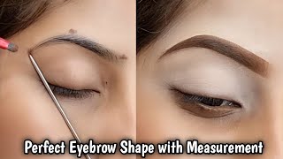 Magical Eyebrow Shaping Tutorial  Easy Tips To Get Perfect Shape Eyebrows At Home [upl. by Annuahs]