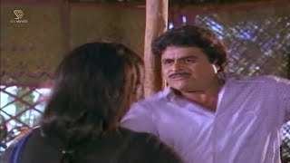 Ambarish Slaps Second Wife Shruthi In Front of First Wife  Midida Hrudayagalu Kannada Movie Part 07 [upl. by Syramad605]