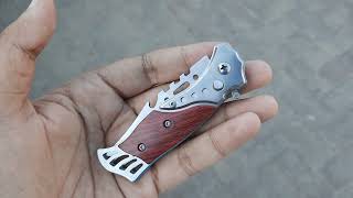 Press button pocket knife  edc pocket knife 2024  Push button knife pocketknife edcknifefolding [upl. by Knute]