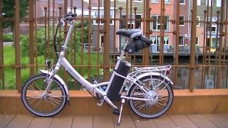 Nimoto Handy elektrische vouwfiets test  Nimoto Handy ebike folding test [upl. by Eastman]