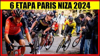 6 ETAPA PARIS NIZA 2024 EGAN Bernal REMCO Evenepoel OTRA BATALLA [upl. by Nelram819]