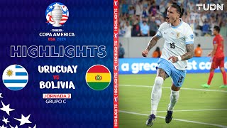 HIGHLIGHTS  Uruguay vs Bolivia  Copa América 2024  J2  TUDN [upl. by Egedan]