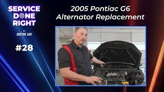 Service Done Right 28 2005 Pontiac G6 Alternator Replacement [upl. by Aitnahs745]