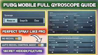 PUBG MOBILE GYROSCOPE SENSITIVITY FULL GUIDE IN HINDI  HOW TO USE GYROSCOPE IN PUBG [upl. by Griffis968]