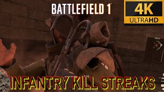 Battlefield 1  Infantry killstreaks [upl. by Adikam476]