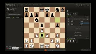 Crushing 2050 Lichess Player with the Levitsky Attack  Dominating this chess game from the Opening [upl. by Leveroni]