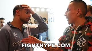 EXCLUSIVE AMIR KHAN SPEAKS TO SAMUEL VARGAS IN LOCKER ROOM IMMEDIATELY AFTER FIGHT [upl. by Pembroke80]