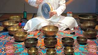 Singing Bowls for Positive Energy Recharge Your Spirit with Vibrationssingingbowlmeditationmusic [upl. by Anomer]