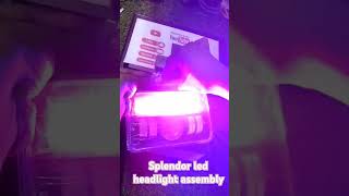 Led splendor head light assembly [upl. by Werdma]