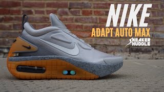 FUTURISTIC SELF LACING SNEAKERS Nike Adapt Auto Max Motherboard  Tech Review  Sneaker Huddle [upl. by Sekofski]