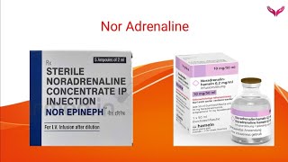 Nor Adrenaline  Nor Epinephrine  Uses of Nor Adrenaline in critical settings Dosage calculation [upl. by Ecikram]